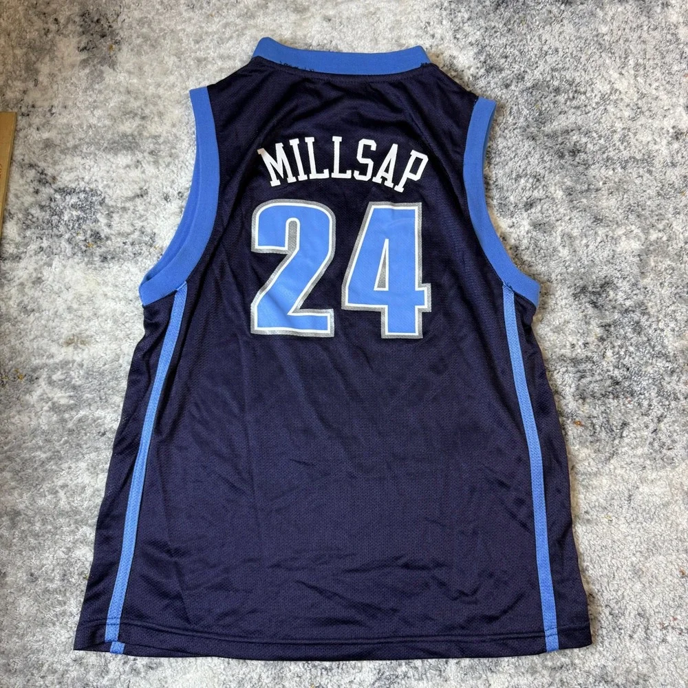 Adidas Utah Jazz Paul Millsap 24 NBA Jersey Youth‎ Large Navy Blue Basketball